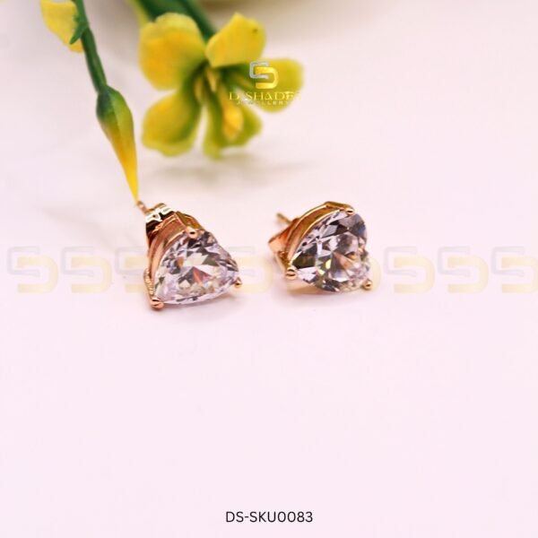 Crystalline Heart Studs DS-SKU0083