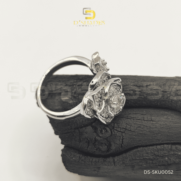 Premium Intricate Flower Adjustable Ring